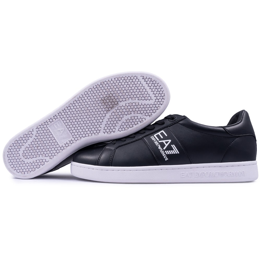 Emporio Armani EA7 Μαύρα Sneakers 100% Leather - 7X000332AF10848