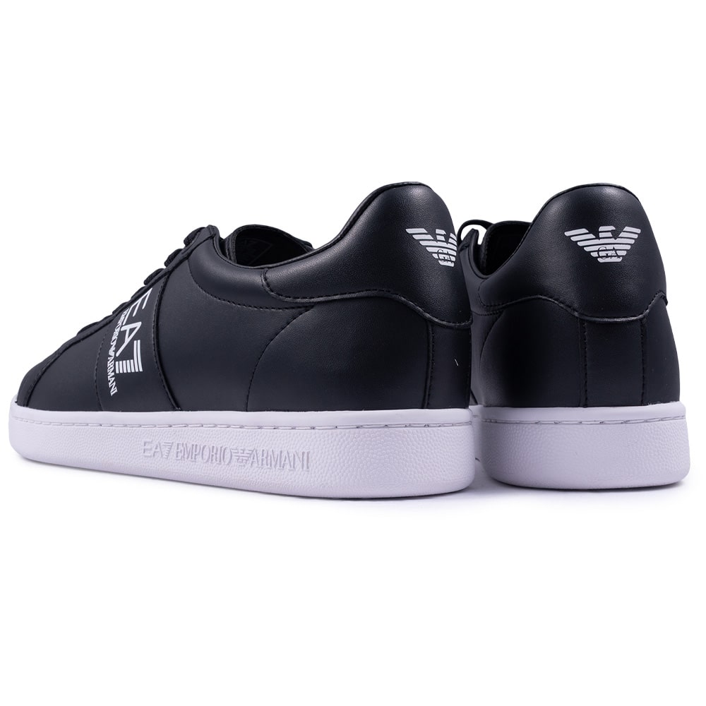 Emporio Armani EA7 Μαύρα Sneakers 100% Leather - 7X000332AF10848