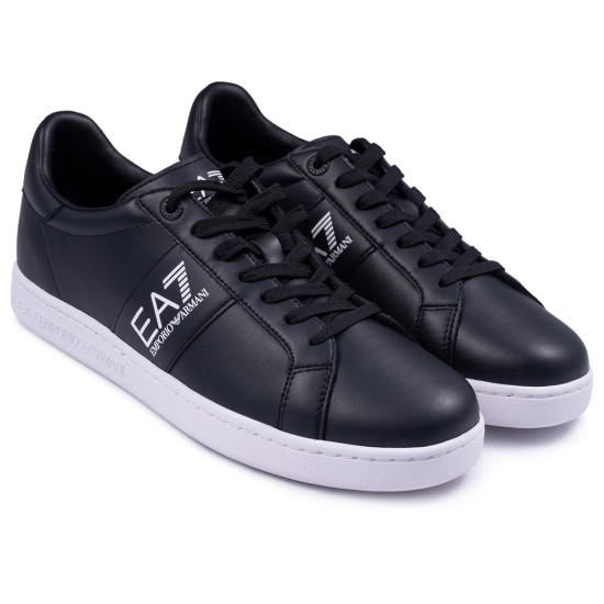 Emporio Armani EA7 Μαύρα Sneakers 100% Leather - 7X000332AF10848