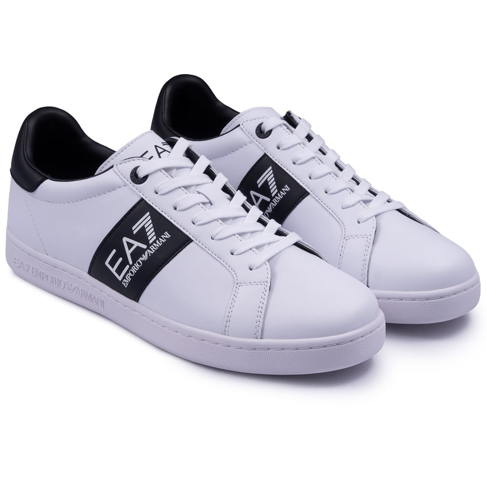 Emporio Armani EA7 Λευκά Sneakers 100% Leather - 7X000332AF10848