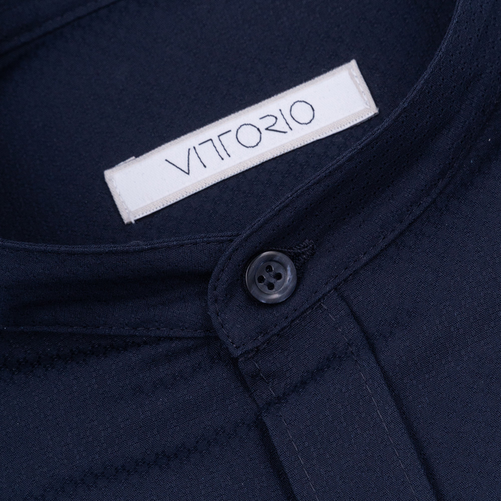 Vittorio Μπλε Πουκάμισο Mao - 800-2324-700