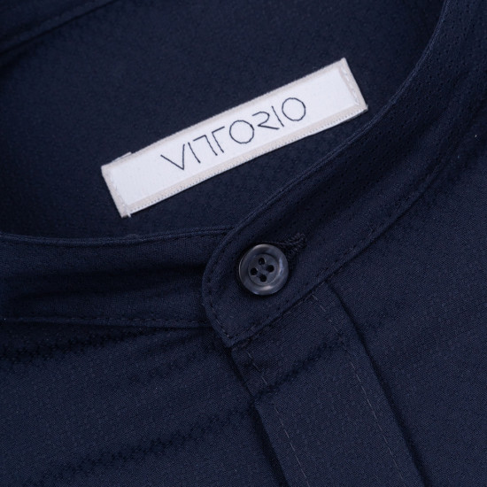 Vittorio Μπλε Πουκάμισο Mao - 800-2324-700