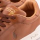 Polo Ralph Lauren Καφέ Low-top Sneakers 100% Leather-  3809845110005 