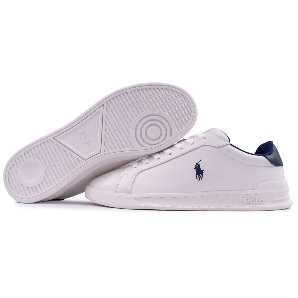 Polo Ralph Lauren Λευκά Sneakers 100% Leather - 809968172001