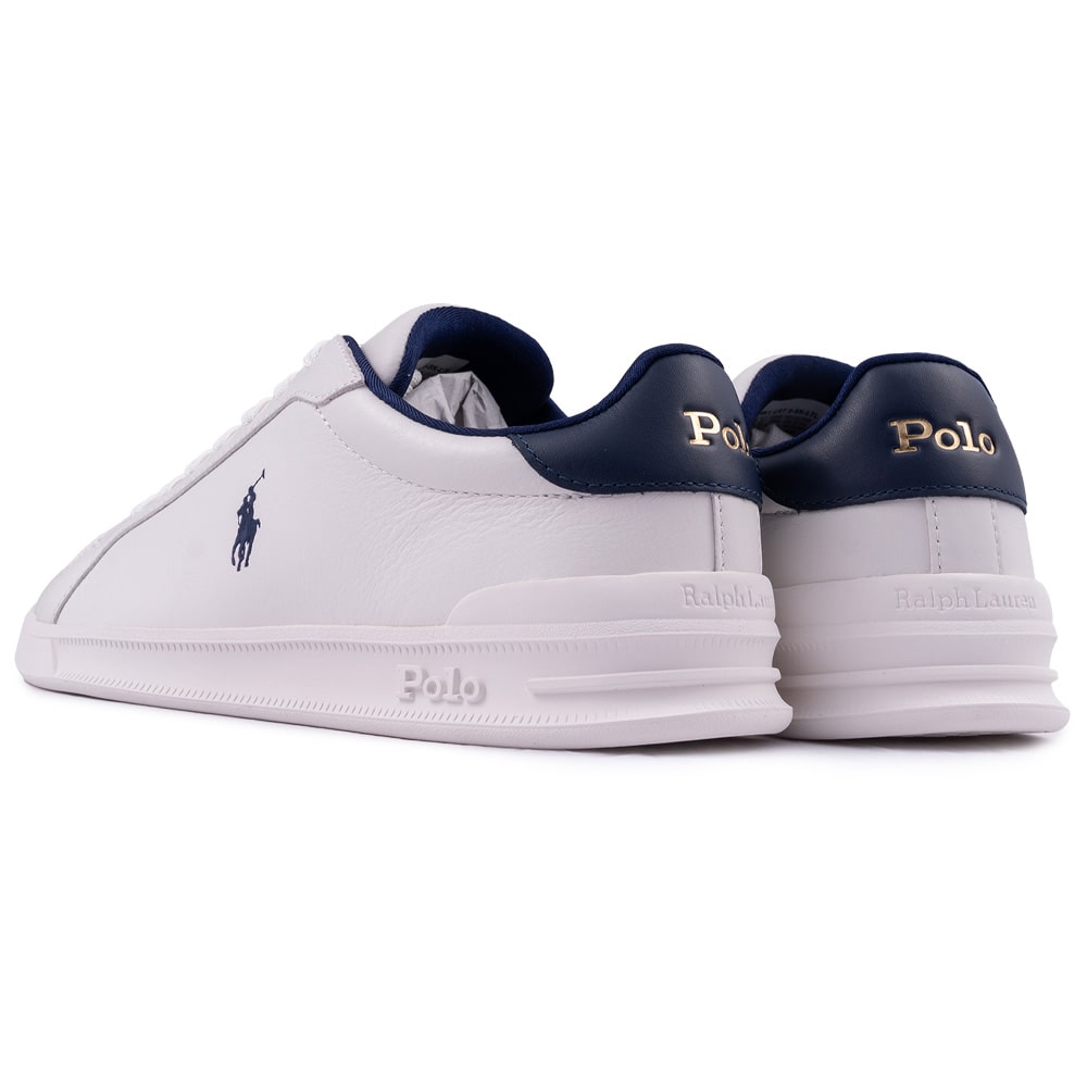 Polo Ralph Lauren Λευκά Sneakers 100% Leather - 809968172001