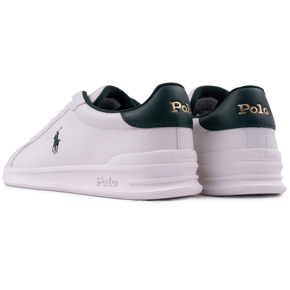 Polo Ralph Lauren Λευκά Sneakers 100% Leather - 809968172002