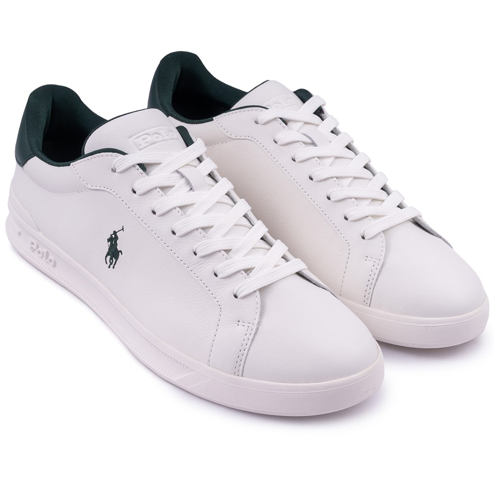 Polo Ralph Lauren Λευκά Sneakers 100% Leather - 809968172002