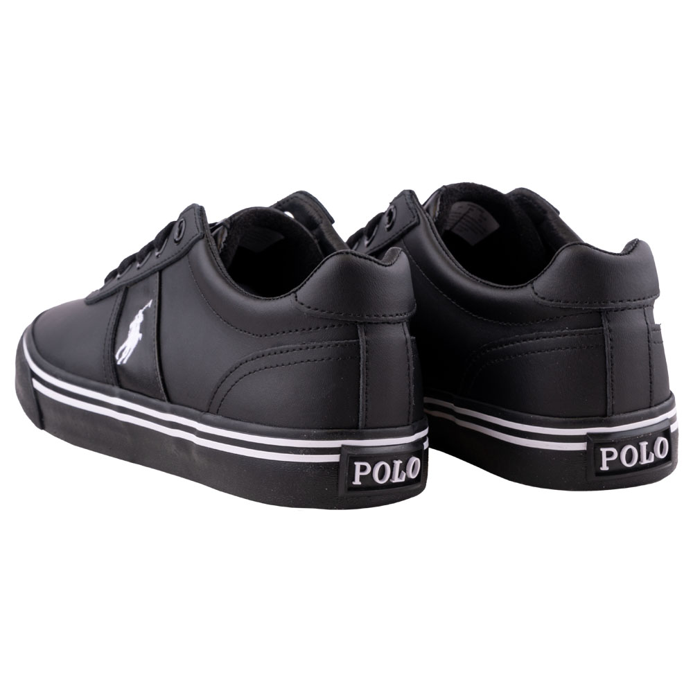 Polo Ralph Lauren Μαύρα Low-top Sneakers 100% Leather - 38161681803H2 