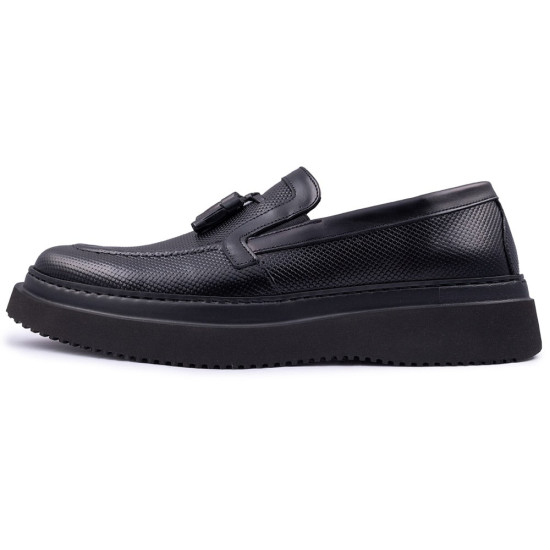 Raymont Μαύρα Tassel Loafers - 829 
