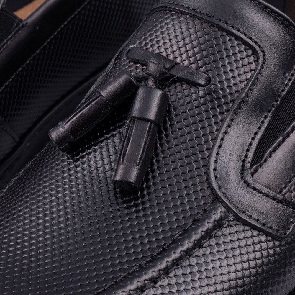 Raymont Μαύρα Tassel Loafers - 829 