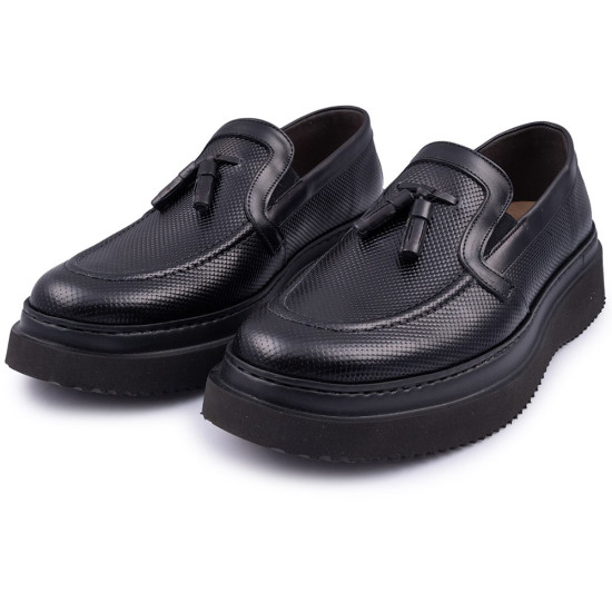 Raymont Μαύρα Tassel Loafers - 829 