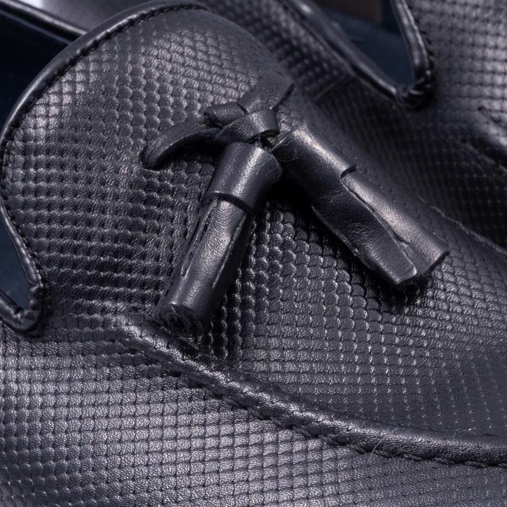 Raymont Μαύρα Tassel Loafers 100% Δέρμα - 851