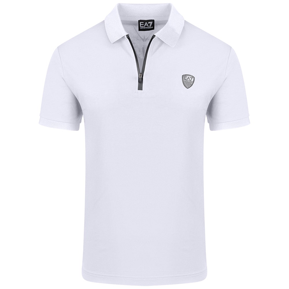 Emporio Armani EA7 Λευκό Κοντομάνικο polo - 8NPF13PJRGZ