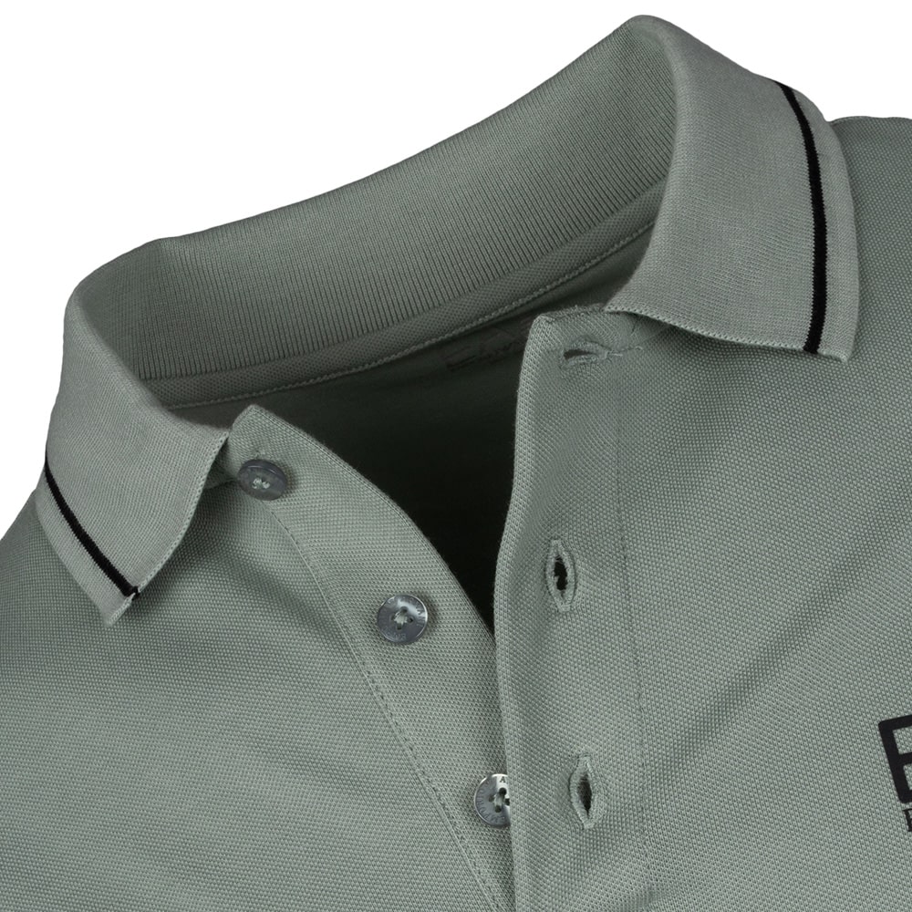 Emporio Armani EA7 Χακί Κοντομάνικο polo - 8NPF16PJVUZ