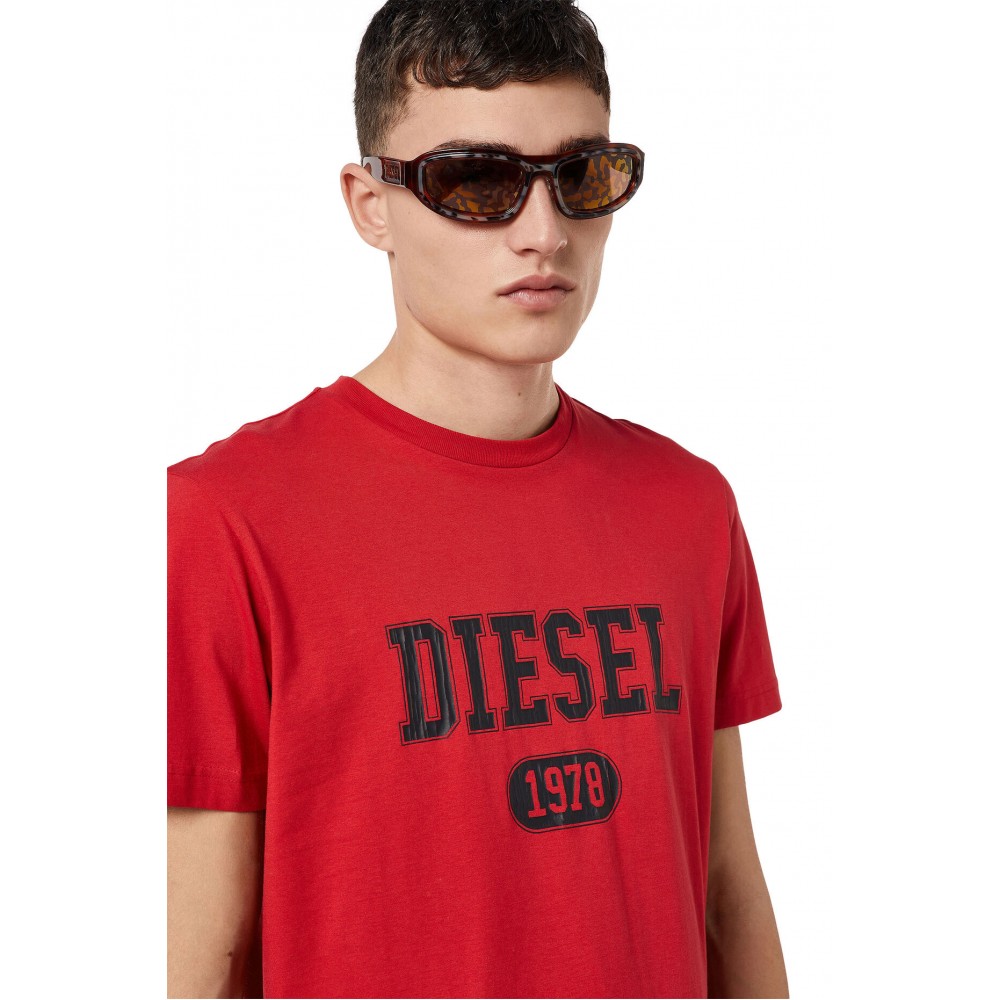DIESEL Κόκκινο T - Shirt - A03824 0GRAI