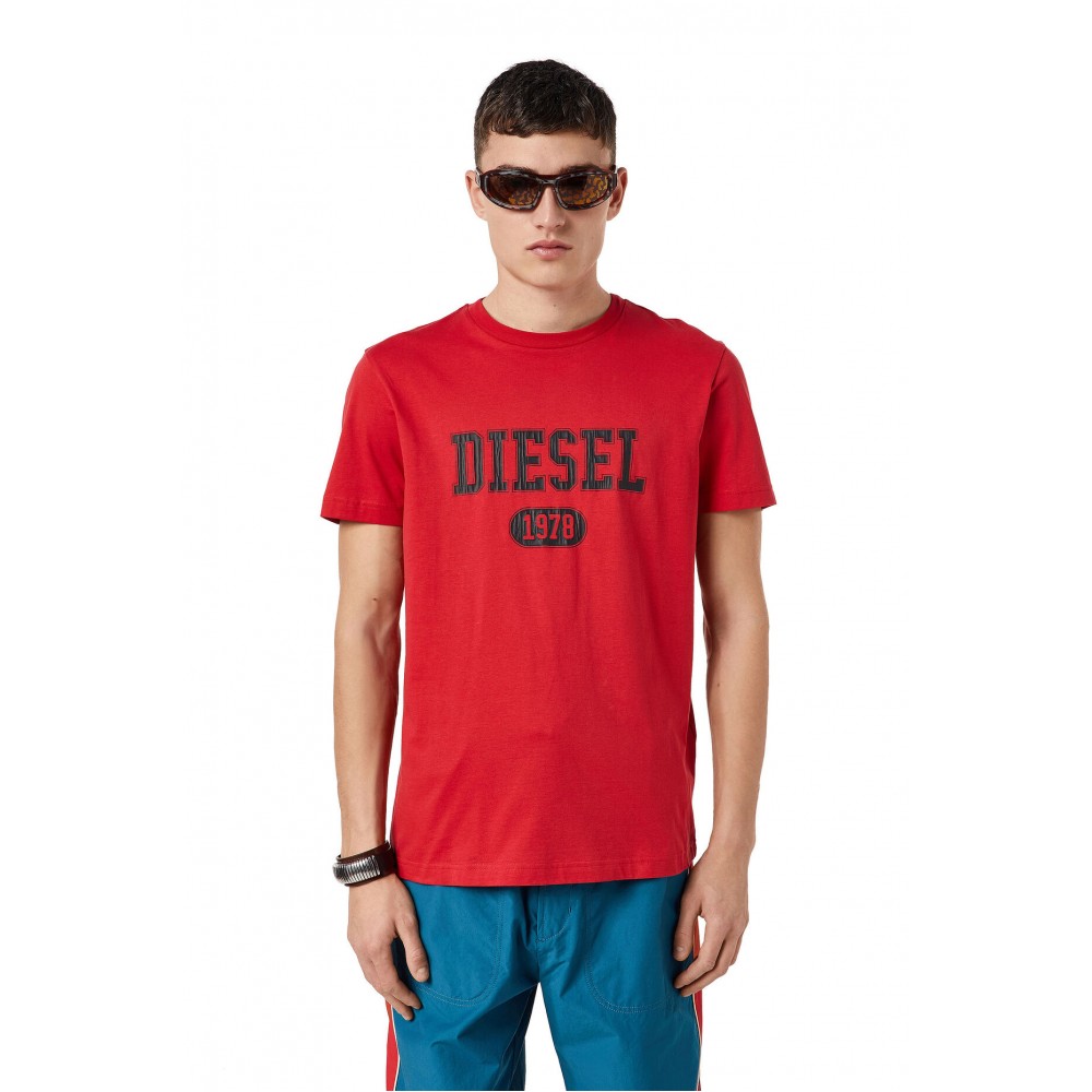 DIESEL Κόκκινο T - Shirt - A03824 0GRAI