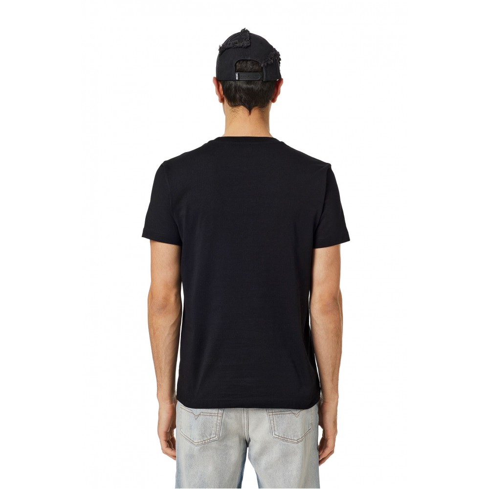 DIESEL Μαύρο T-Shirt C Neck - A03824 0GRAI