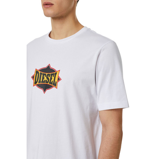 DIESEL Λευκό T-shirt C Neck - A03843 0HAYU