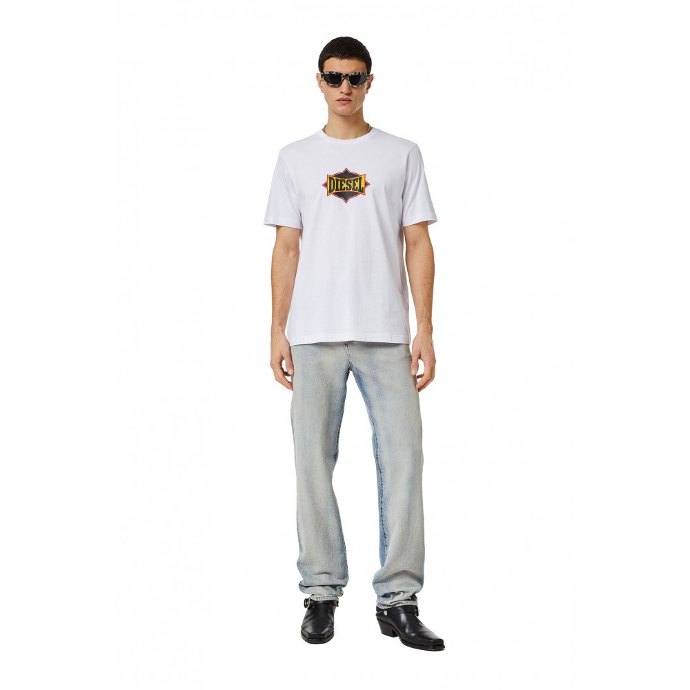 DIESEL Λευκό T-shirt C Neck - A03843 0HAYU