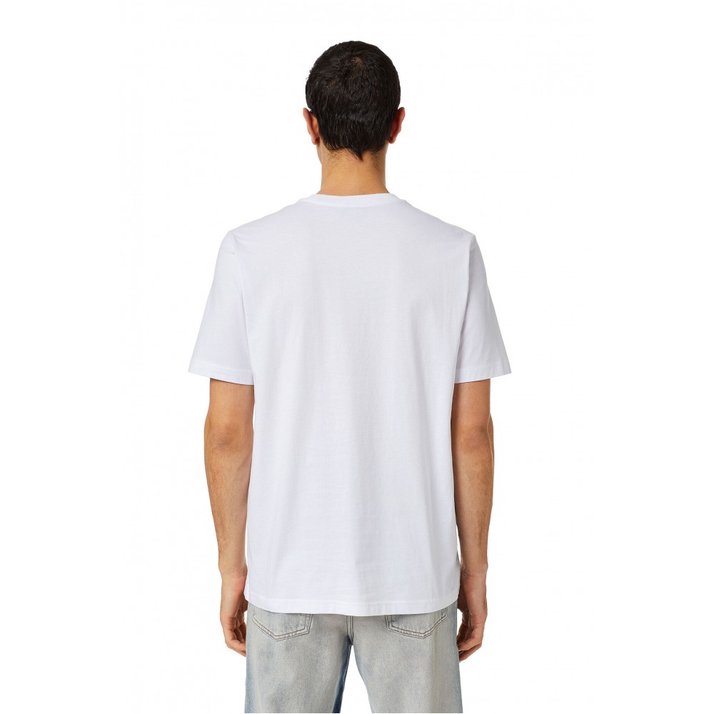 DIESEL Λευκό T-shirt C Neck - A03843 0HAYU