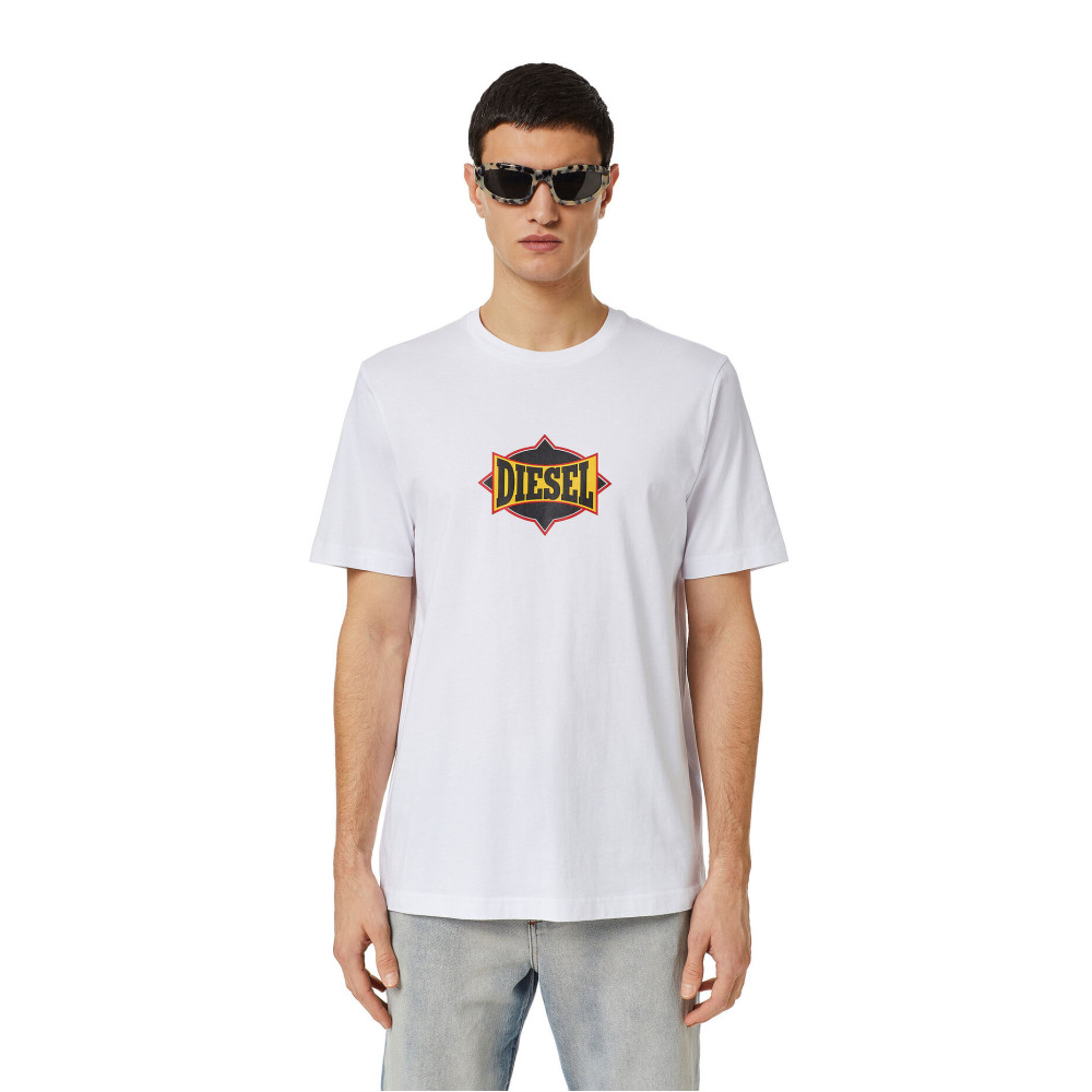 DIESEL Λευκό T-shirt C Neck - A03843 0HAYU