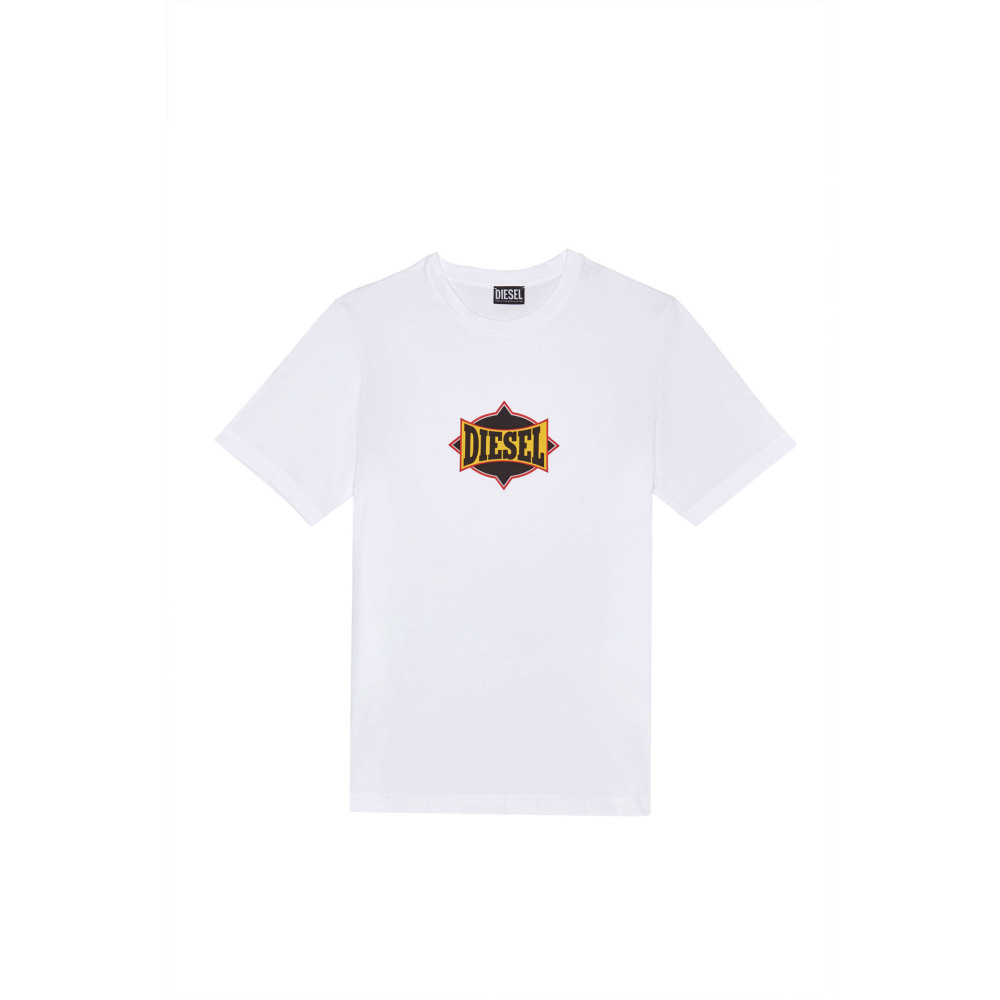 DIESEL Λευκό T-shirt C Neck - A03843 0HAYU