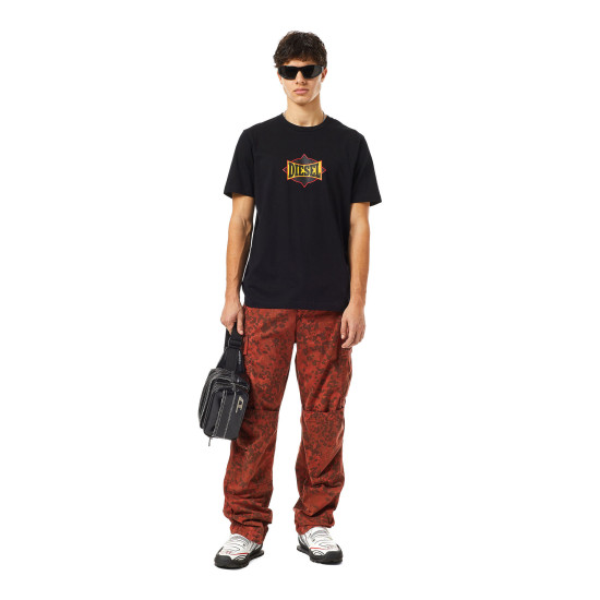DIESEL - T shirt - A03843 0HAYU Μαύρο