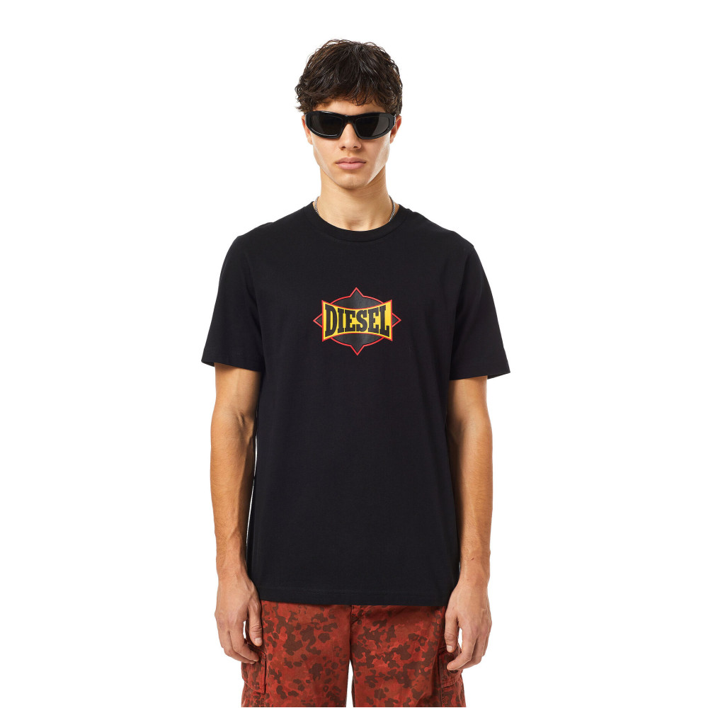 DIESEL - T shirt - A03843 0HAYU Μαύρο