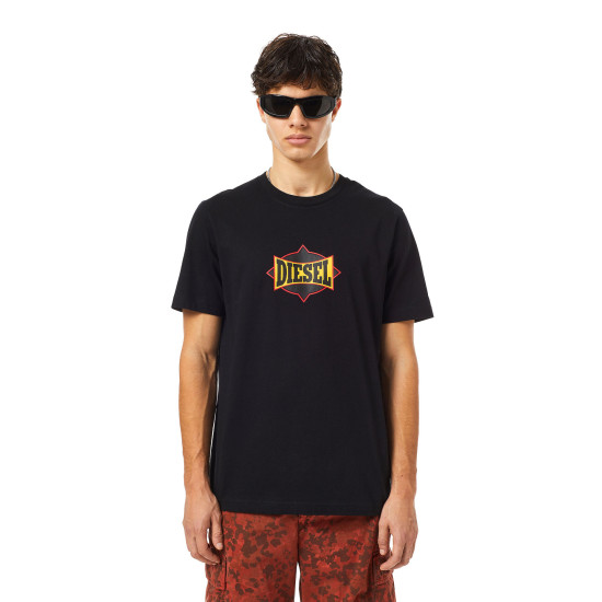 DIESEL - T shirt - A03843 0HAYU Μαύρο