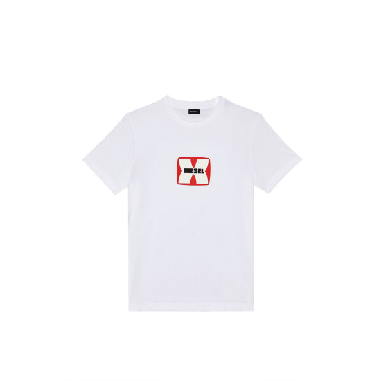 DIESEL Λευκό T-Shirt C Neck - A03848 0GRAI