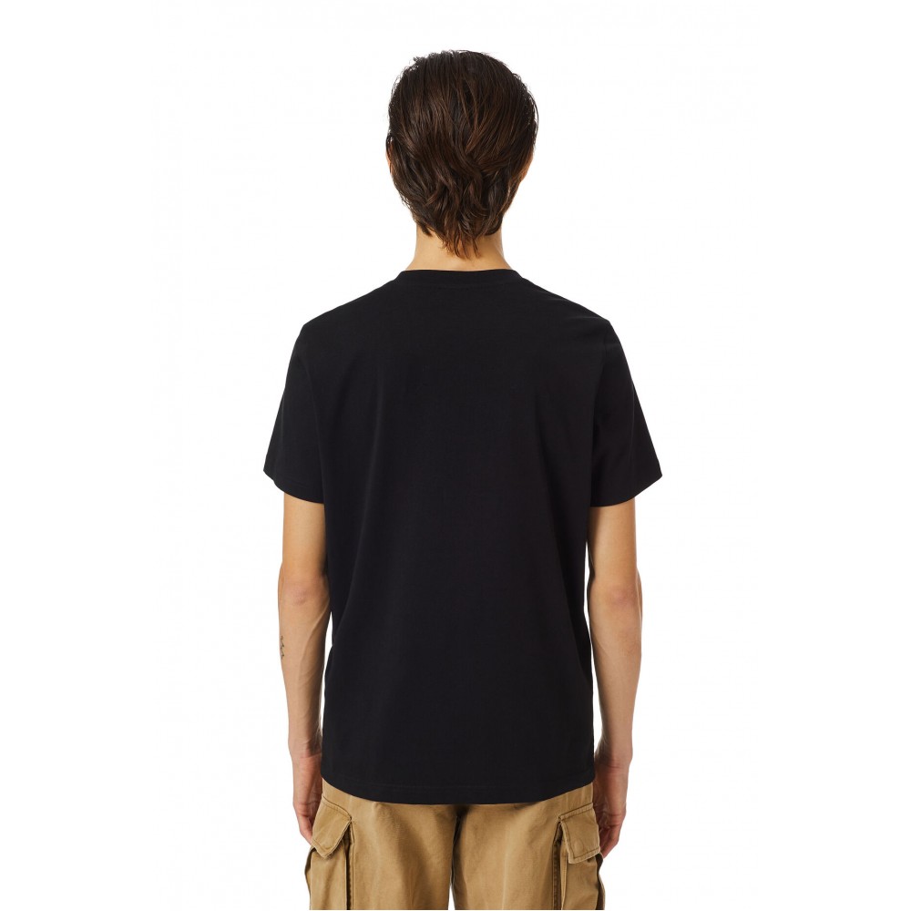 DIESEL Μαύρο T-Shirt C Neck - A03848 0GRAI