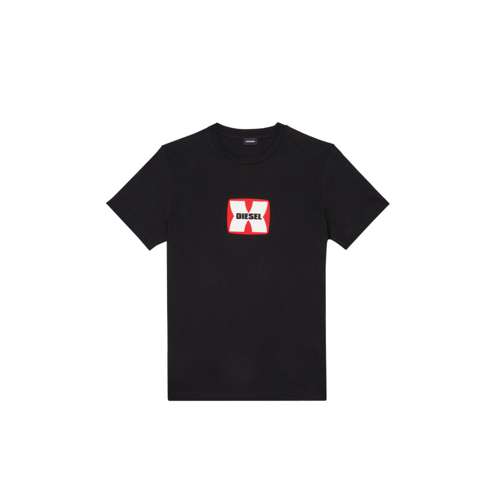 DIESEL Μαύρο T-Shirt C Neck - A03848 0GRAI