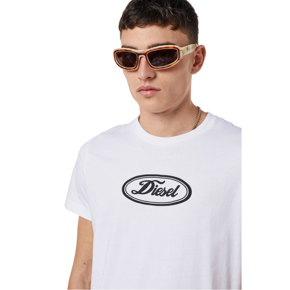 DIESEL Λευκό T-Shirt C Neck - A05216 0HAYU
