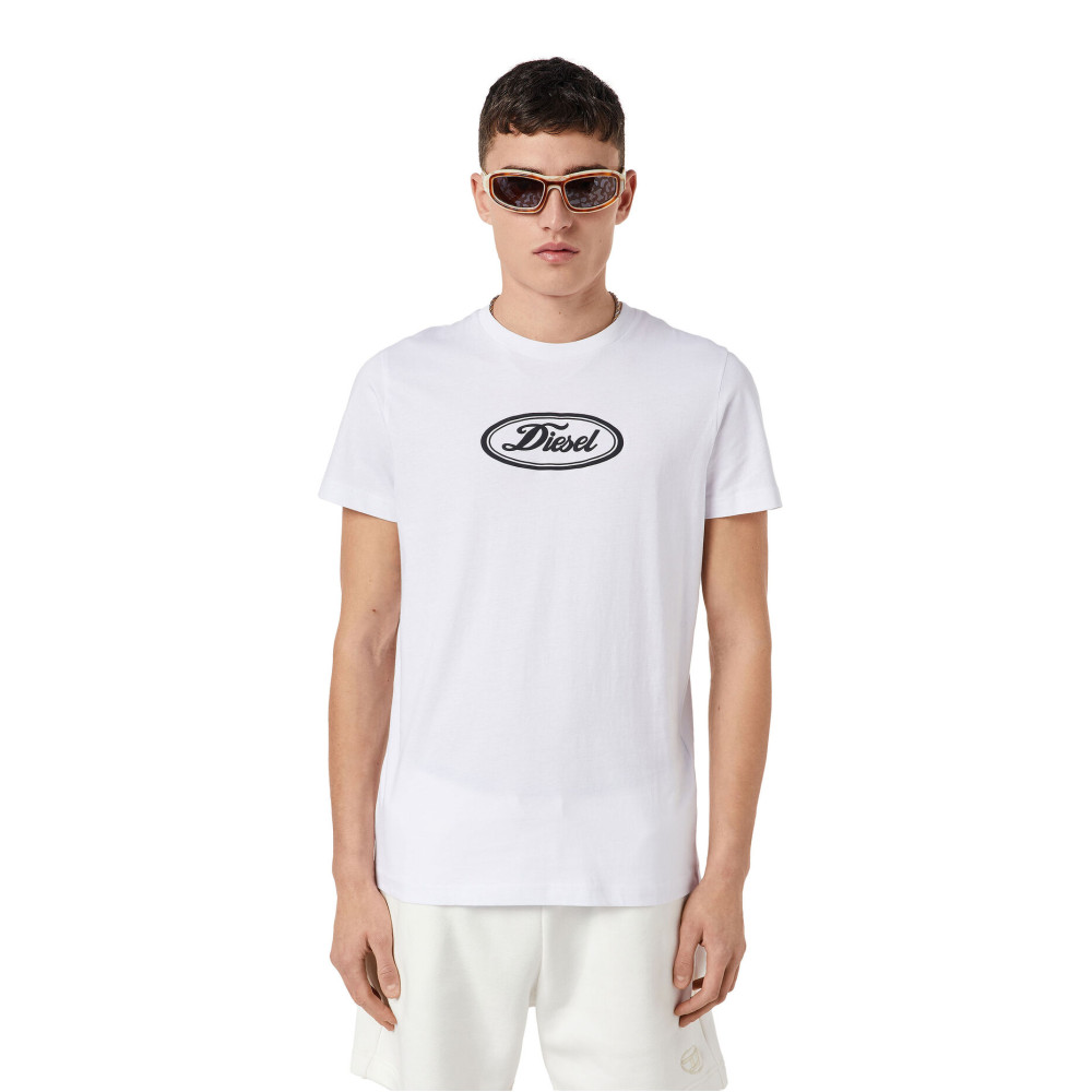 DIESEL Λευκό T-Shirt C Neck - A05216 0HAYU