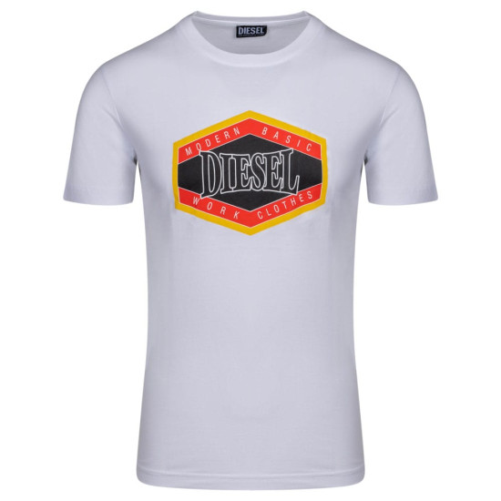 Diesel Λευκό T-shirt C Neck - A06497 0GRAI