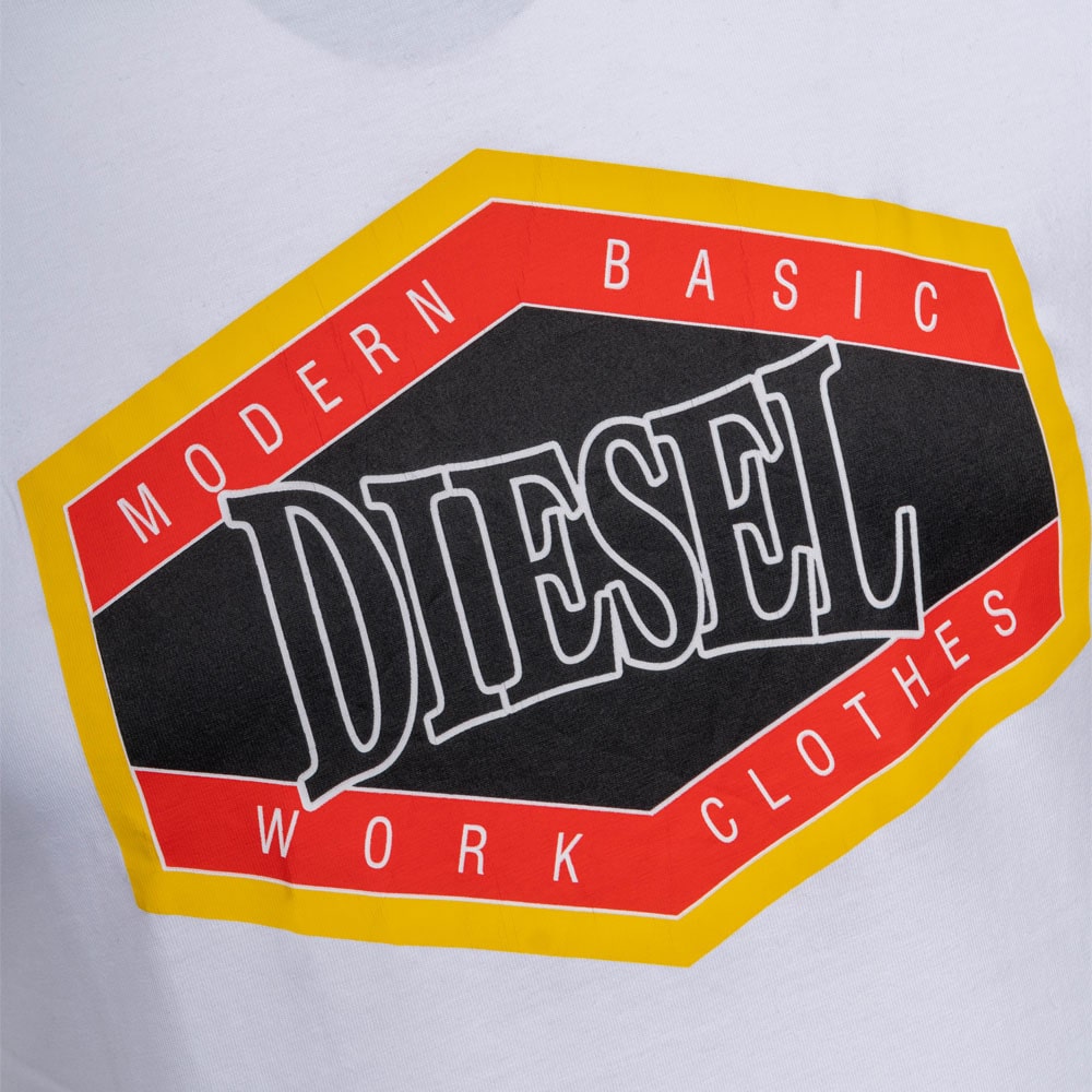 Diesel Λευκό T-shirt C Neck - A06497 0GRAI