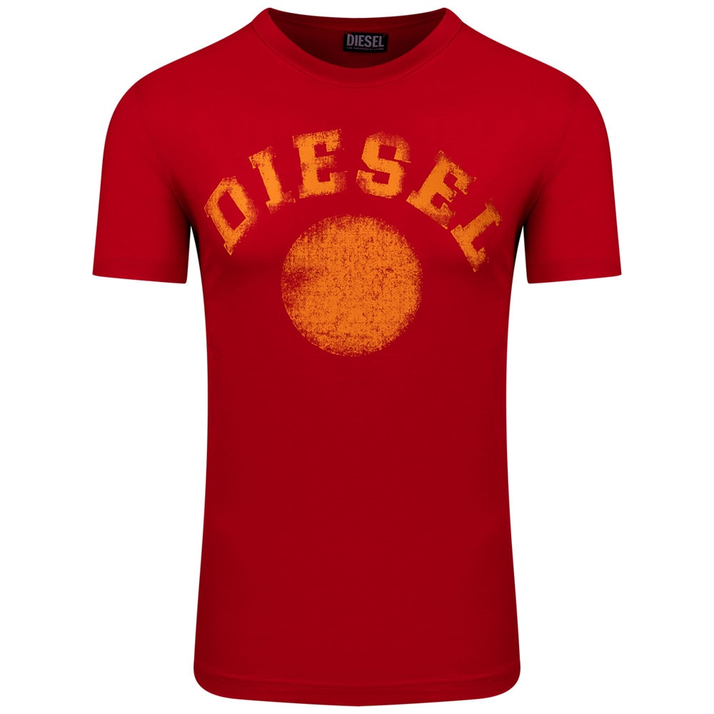 Diesel Κόκκινο T-shirt T-DIEGOR - A08682 0GRAI