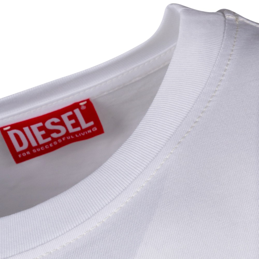 Diesel Λευκό Tshirt C Neck - A12498 - 0GRAI