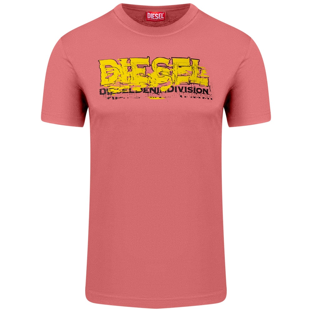 Diesel Ροζ Tshirt C Neck - A12498 - 0GRAI