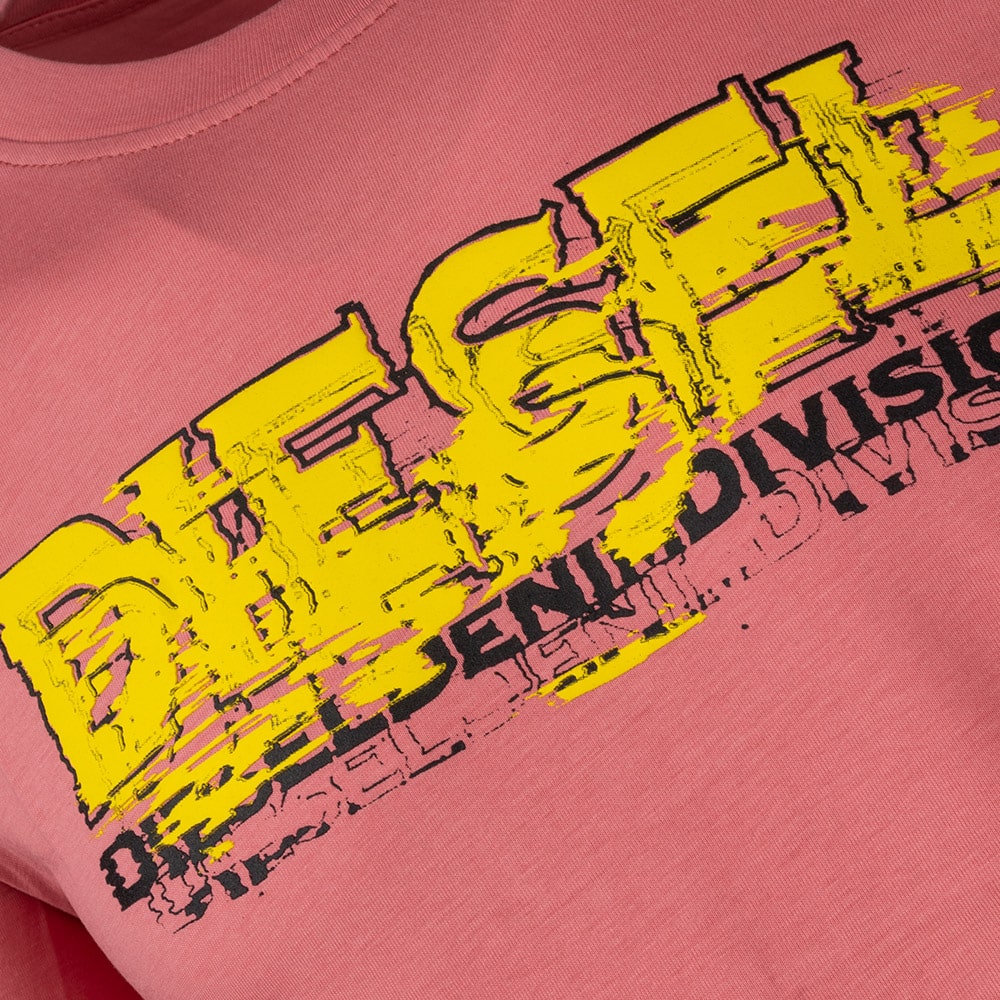 Diesel Ροζ Tshirt C Neck - A12498 - 0GRAI