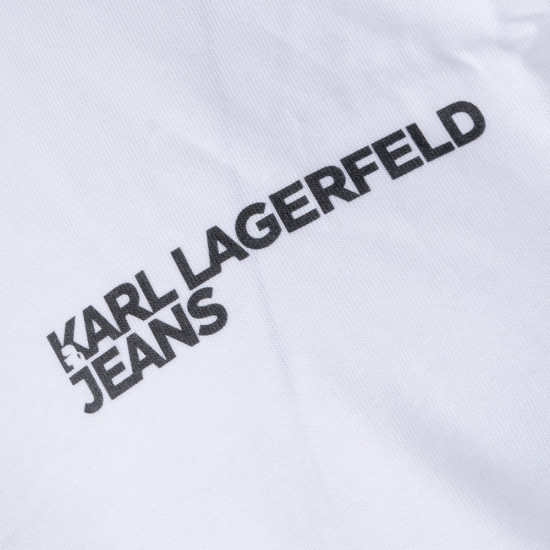 Karl Lagerfeld Λευκό T-shirt C Neck - A1M17003