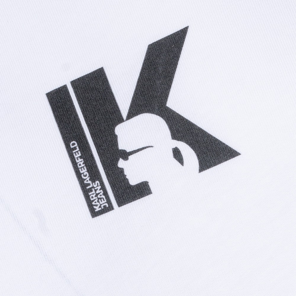 Karl Lagerfeld Λευκό T-shirt C Neck - A1M17044