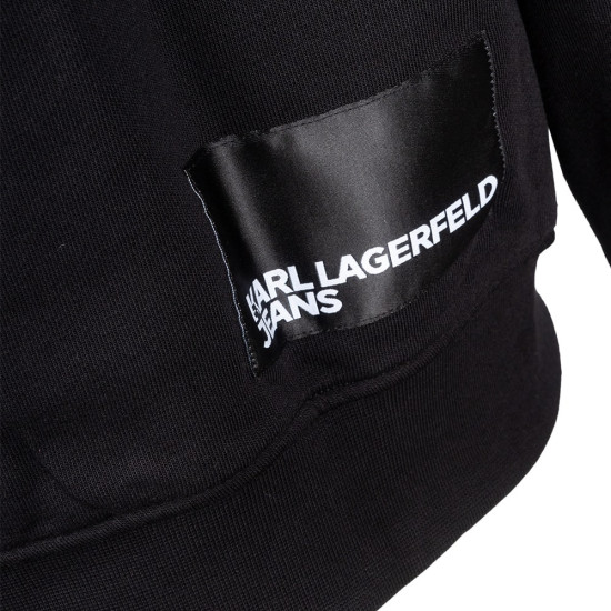 Karl Lagerfeld Μαύρο Φούτερ C Neck - A1M20001