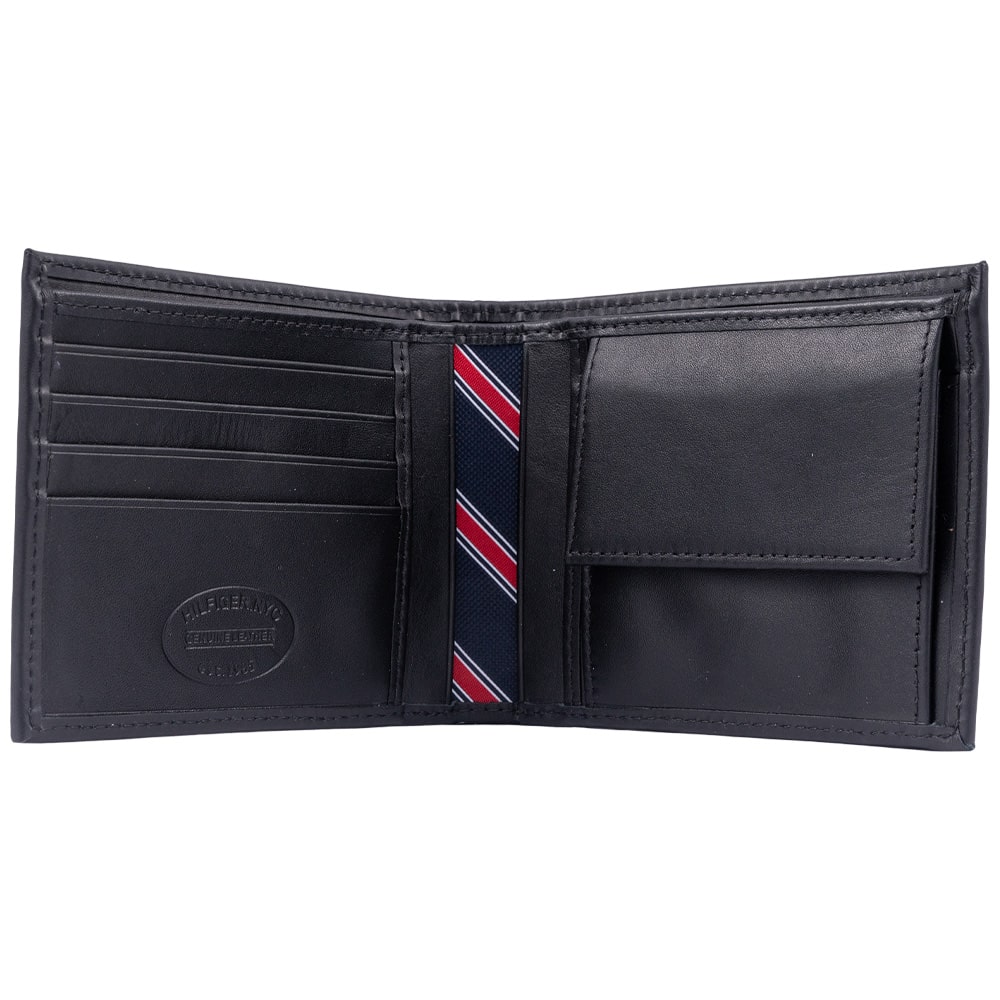 TOMMY HILFIGER Μαύρο Πορτοφόλι 100% Leather - AM0AM00651