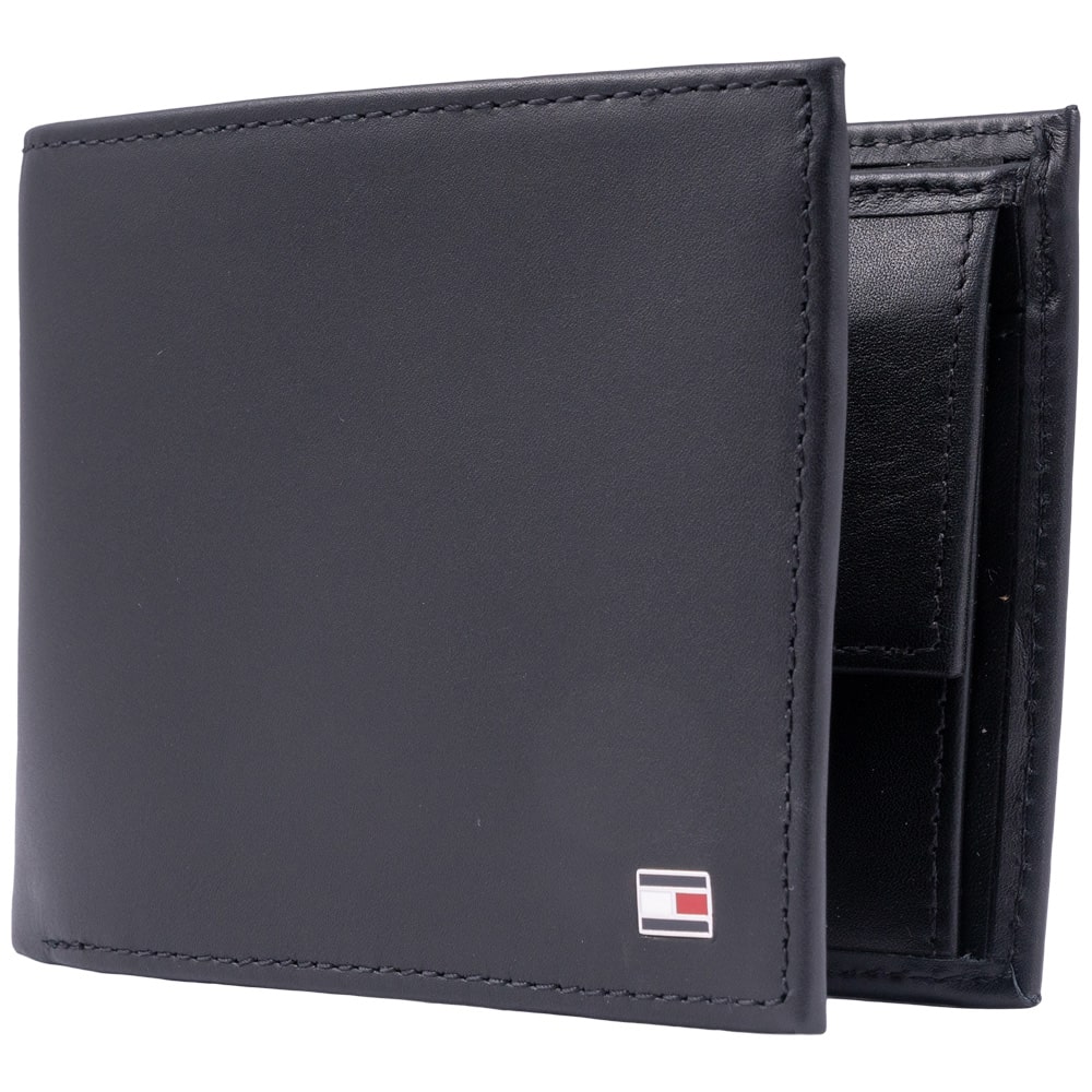 TOMMY HILFIGER Μαύρο Πορτοφόλι 100% Leather - AM0AM00651