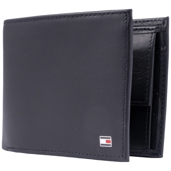 TOMMY HILFIGER Μαύρο Πορτοφόλι 100% Leather - AM0AM00651