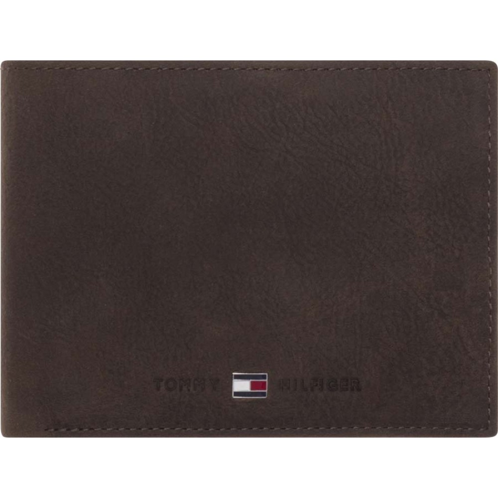 TOMMY HILFIGER Καφέ Πορτοφόλι 100% Leather - AM0AM00659