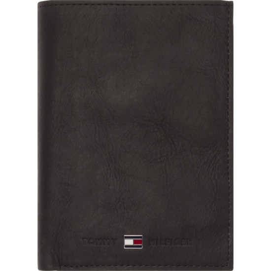TOMMY HILFIGER Μαύρο Πορτοφόλι 100% Leather - AM0AM00664