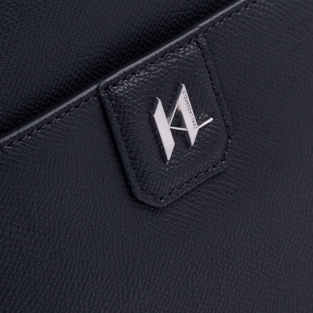 Karl Lagerfeld Μαύρο Τσαντάκι Ώμου 100% Cow Leather - B1M30209