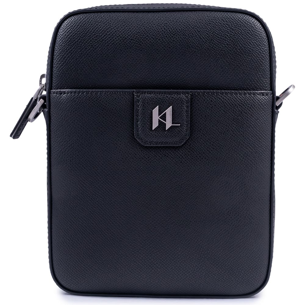 Karl Lagerfeld Μαύρο Τσαντάκι Ώμου 100% Cow Leather - B1M30209